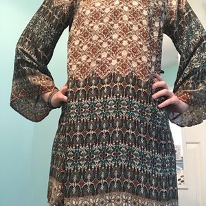 LAC BLEU Patterned Dress